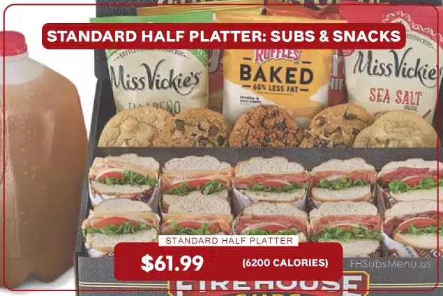 Standard Half Platter Subs & Snacks