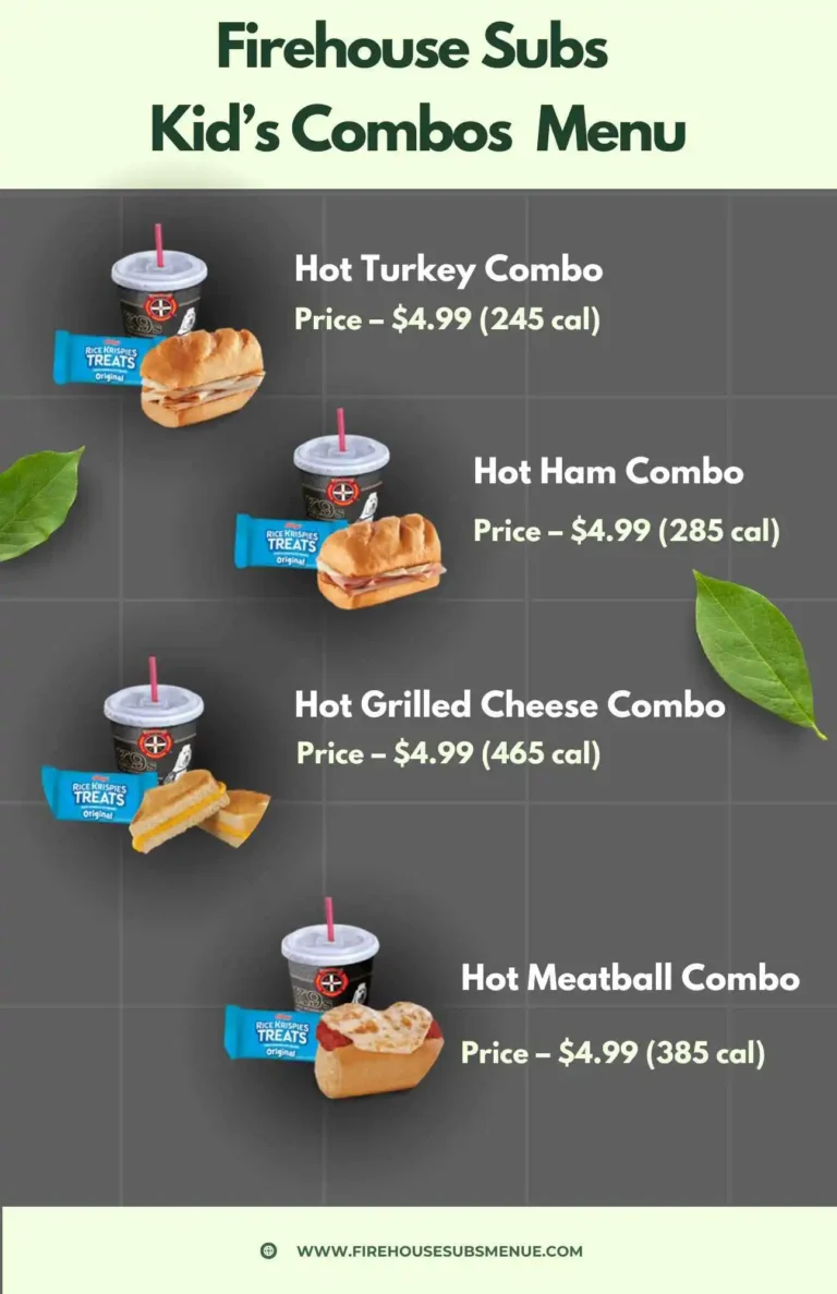 Firehouse Subs Kid's Combos