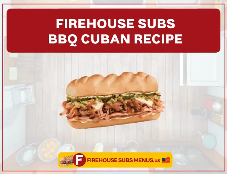Firehouse Subs BBQ Cuban Recipe
